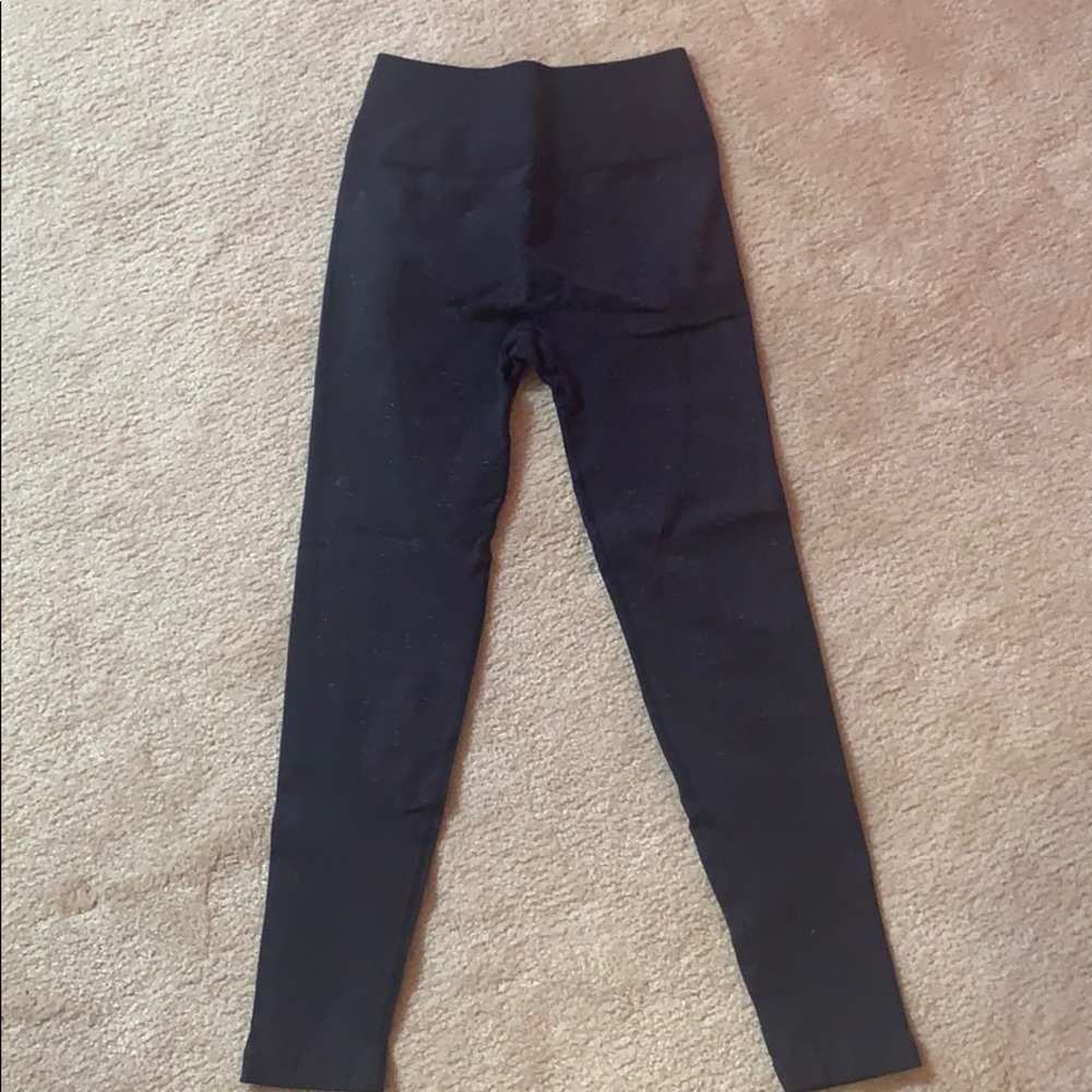 Lululemon Navy Blue Leggings With White Specks View 4